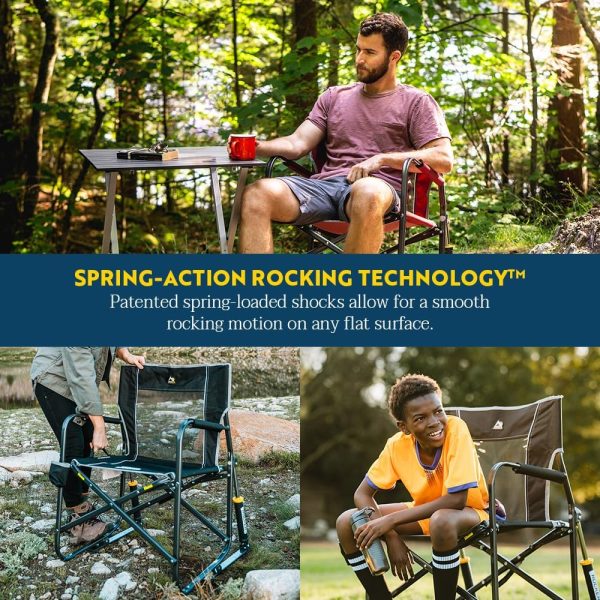 GCI Outdoor Freestyle Rocker Outdoor Rocking Chair with Beverage Holder - Image 4
